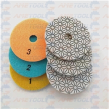 Dry Wet Granite Marble Quartz Polishing Pads 3Step