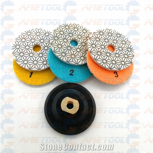 Dry Wet Granite Marble Quartz Polishing Pads 3Step