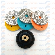 Dry Wet Granite Marble Quartz Polishing Pads 3Step