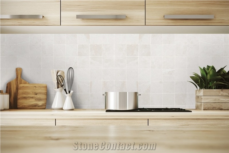 Botticino Super Light Cream Marble Tile