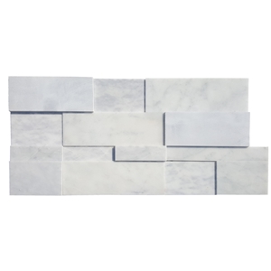Carrara White Polished Marble Facade