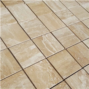 Classic Travertine Vein Cut Mosaic Tile