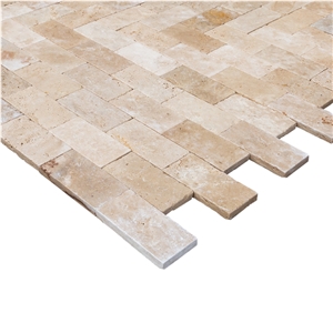 Ivory Tumbled Travertine Pavers