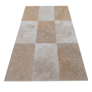 Lidia Antique Travertine Tile Polished and Filled