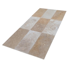 Lidia Antique Travertine Tile Polished and Filled