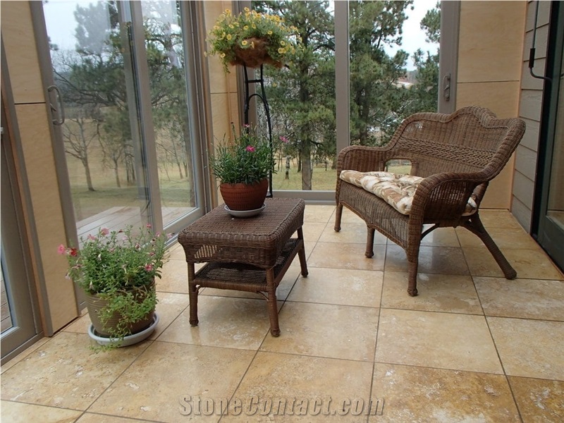 Oasis Gold Travertine Tile
