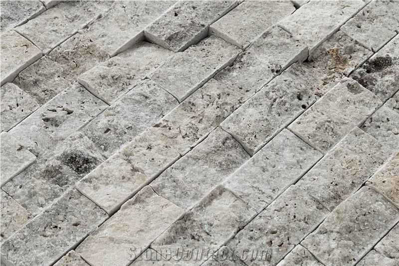 Silver Travertine Mosaic