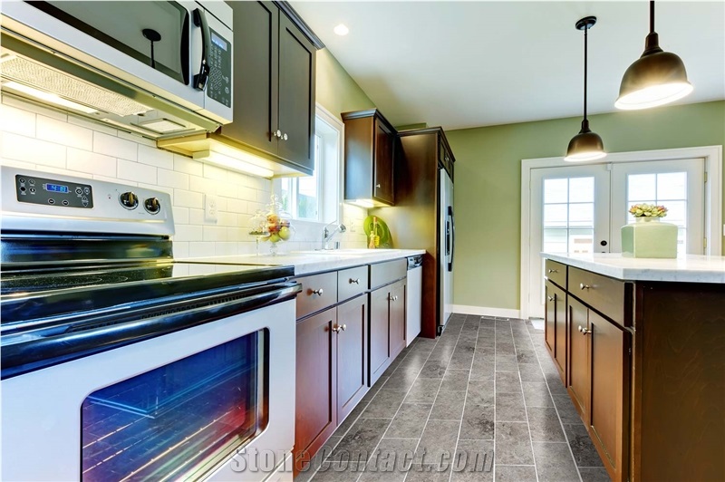 Tundra Light Gray Marble Tile