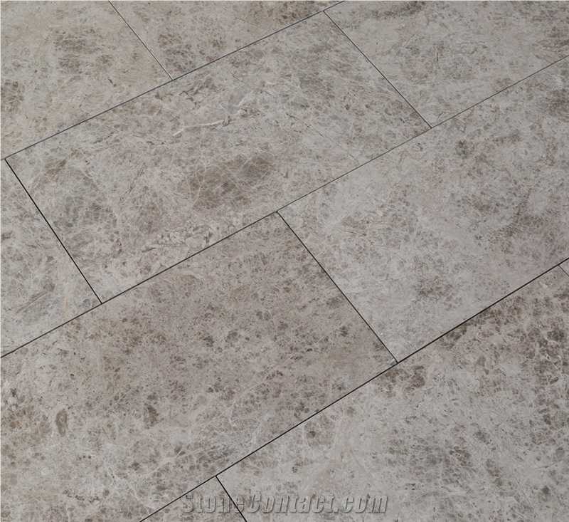 Tundra Light Gray Marble Tile