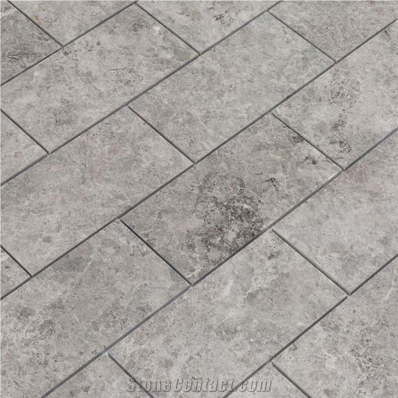 Tundra Light Gray Marble Tile