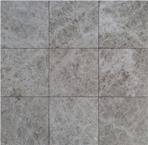 Tundra Light Gray Marble Tile