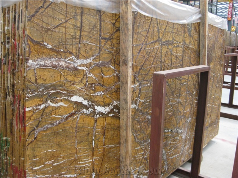 Bidasar Brown Marble,Rainforest Marble Floor Slabs