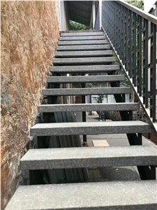 Black Slate Tiles for Staircase Flooring