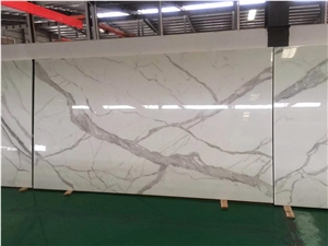 Crystallized Glass White Slabs,Nano Crystallized