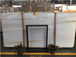 Earl Marble Gold Slabs Wall Application