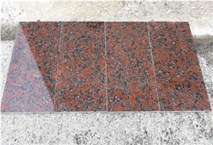 Red India Granite Stone Slabs Wall Application