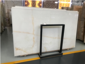 White Onyx,Snow White Slabs Floor Covering