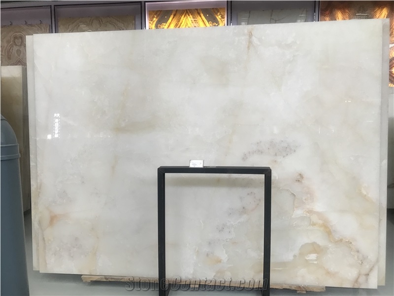 White Onyx,Snow White Slabs Floor Covering