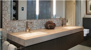Chenille White Marble Limestone Vanity Tops