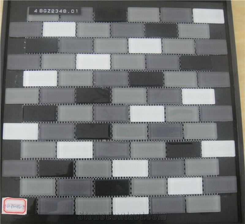 Art Pattern Design Brick Floor Glass Mosaic Tiles