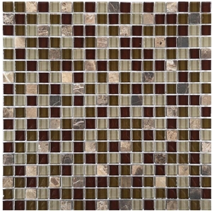 Art Pattern Design Brick Floor Glass Mosaic Tiles