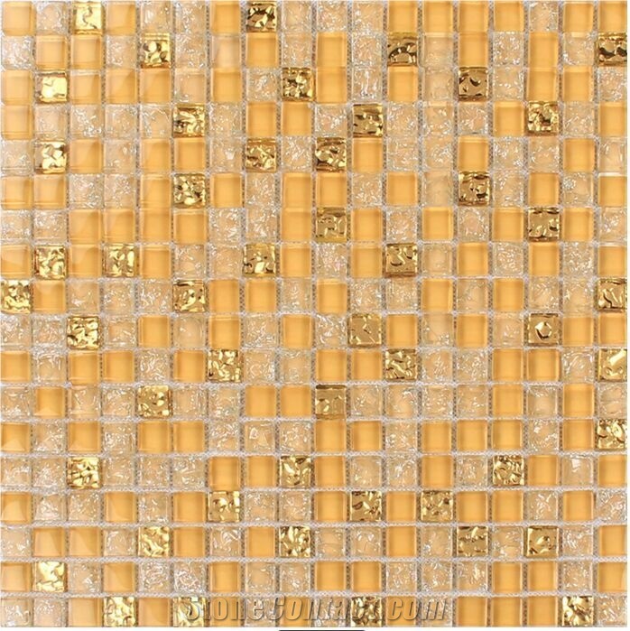 Art Pattern Design Brick Floor Glass Mosaic Tiles