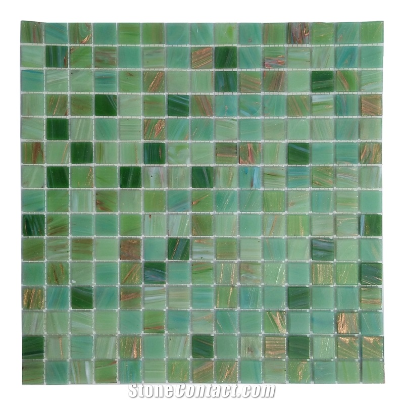 Artificial Glass Mosaic Tiles Backsplash Bathroom