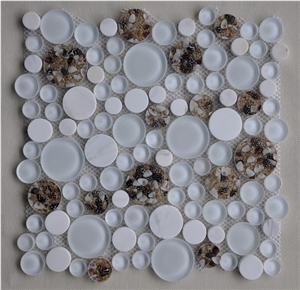 Cheap China Glass Artificial Mosaic Tiles Kitchen