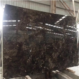 China Dark Emperador Marble Polished Wall Slabs