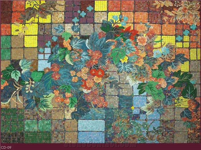 Glass Mosaic Design Simple Art House Decoration