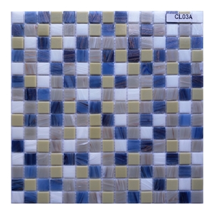 Glass Mosaic Tiles Artificial Kitchen Pool Design