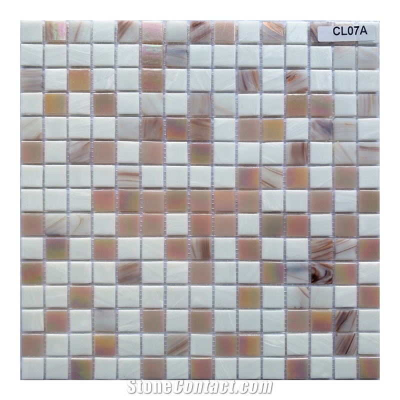 Glass Mosaic Tiles Artificial Kitchen Pool Design