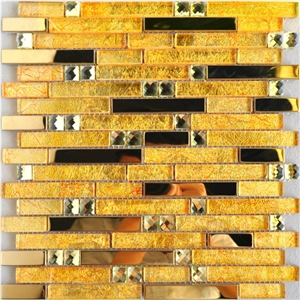 Home Hotel Decoration Stone Stainless Mosaic Tiles