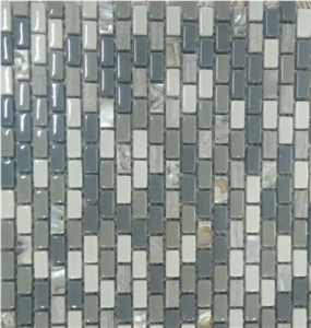 Mosaic Glass Stone Tiles for Bathroom Kitchen