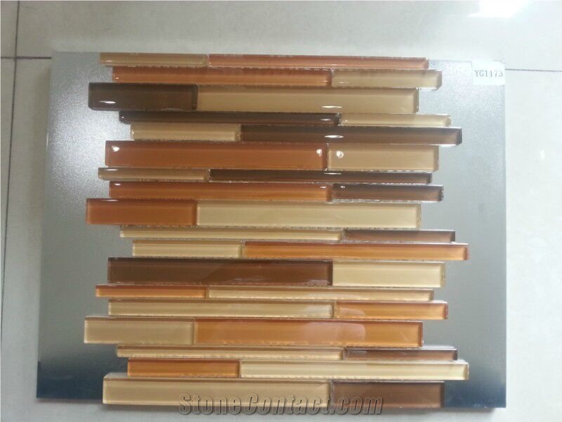 Mosaic Glass Stone Tiles for Bathroom Kitchen
