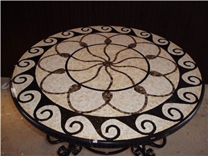 Multicolor Marble Natural Stone Water-Jet Mosaic
