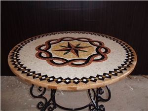 Multicolor Marble Natural Stone Water-Jet Mosaic