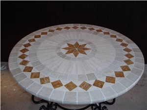 Multicolor Marble Natural Stone Water-Jet Mosaic