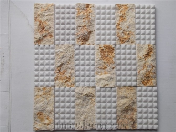 Natural Stone Pattern Design Art Wall Mosaic Tile