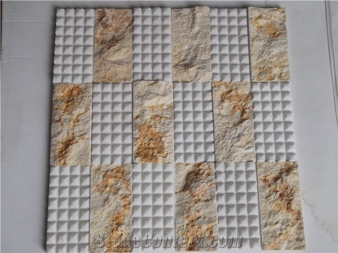 Natural Stone Pattern Design Art Wall Mosaic Tile