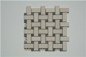 Polished Natural Stone Marble Mosaic Bathroom Tile