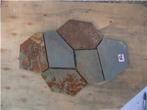 Slate Flagstone Courtyard Flooring Paving Pattern