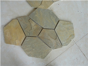 Slate Flagstone Courtyard Flooring Paving Pattern