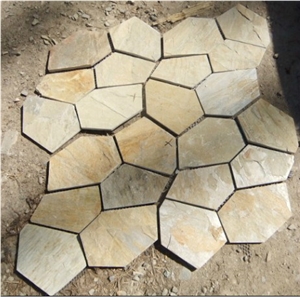 Slate Flagstone Courtyard Flooring Paving Pattern