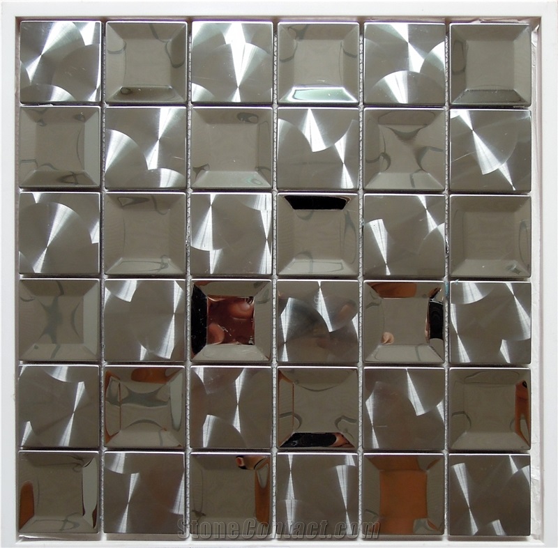 Stone Stainless Mosaic Tile for Bathroom Kitchen