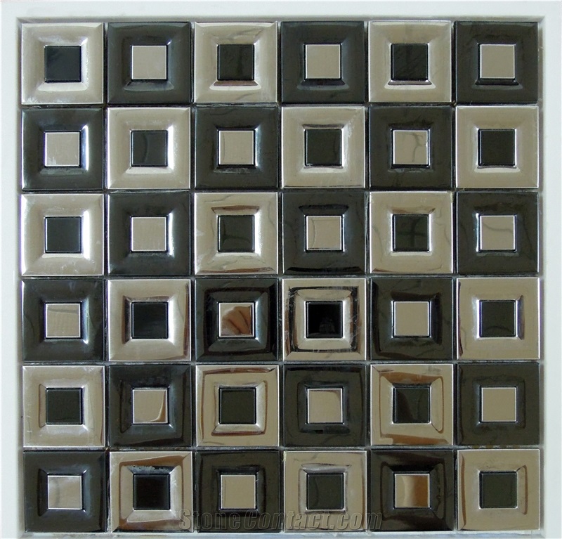 Stone Stainless Mosaic Tile for Bathroom Kitchen