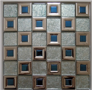 Stone Stainless Mosaic Tile for Bathroom Kitchen