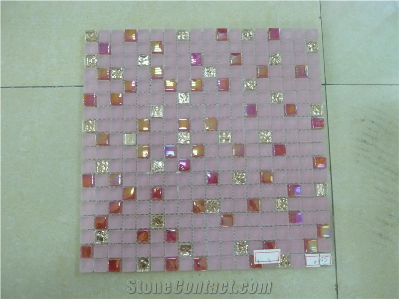 Tiles Of Crystal Mosaic Stones Hotel Decoration