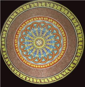 Water-Jet Glass Mosaic Design Simple Decoration