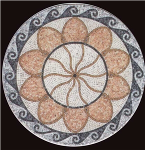 Water-Jet Glass Mosaic Design Simple Decoration
